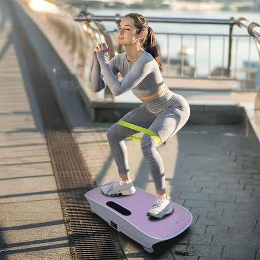 Silent Vibration Platform Crazy Fitness Massage 10-Frequency Weight Loss Fat Burner Body Shaking Machine for Unisex