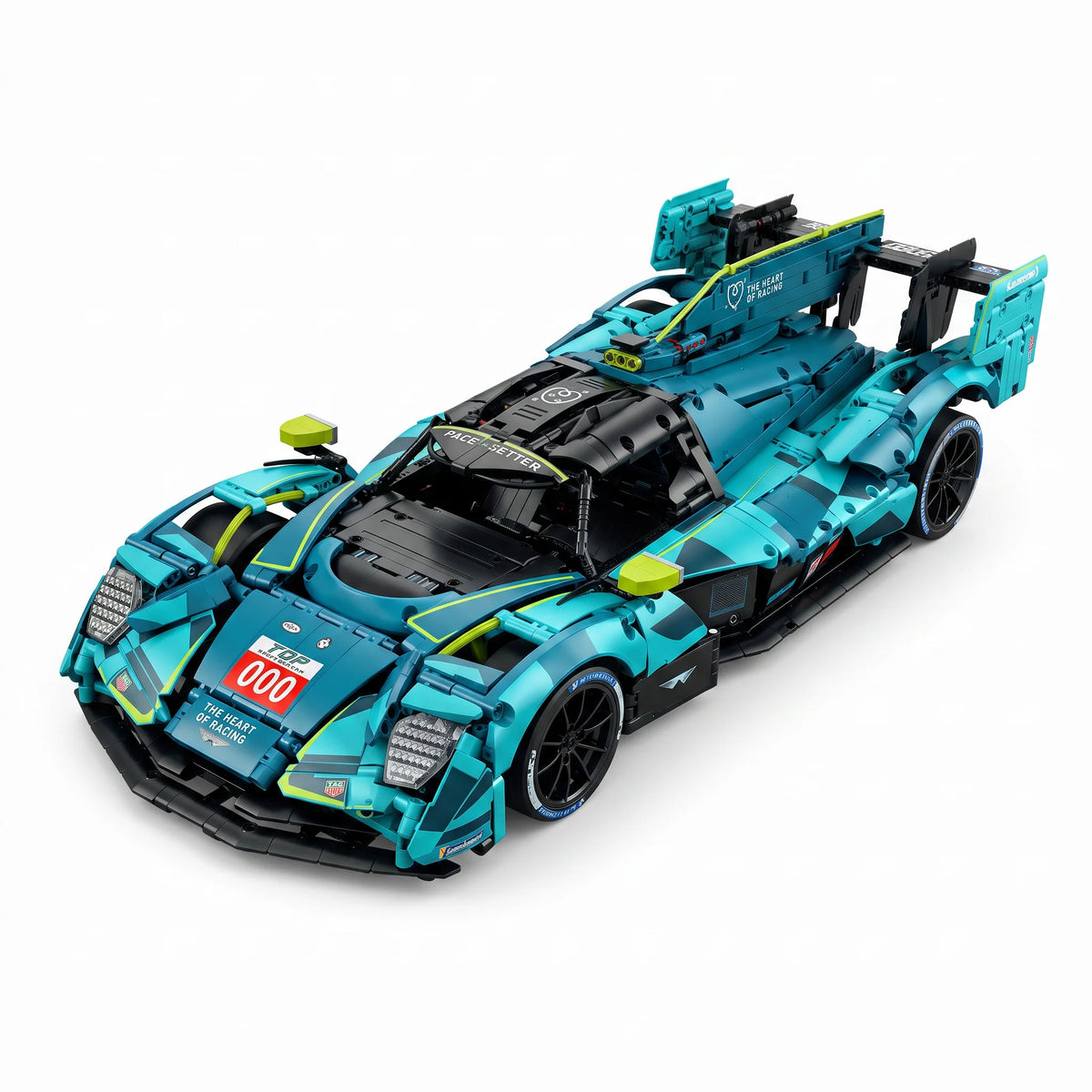 MOC 1:8 2025 Le Mans 24h Aston Martin Valkyrie THOR Team Building Blocks 3069PCS