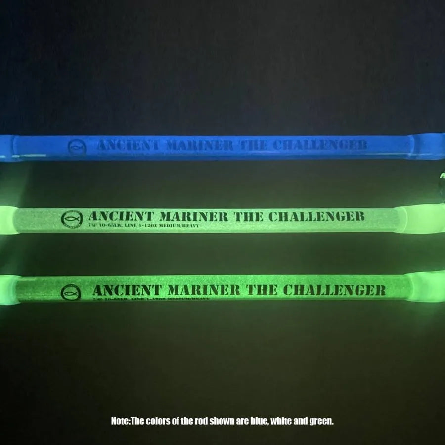 Catfish Fishing Rods 76 Glow in The Dark Ancient Mariner The Casting Rod Medium Heavy for Night Fishing and Dee