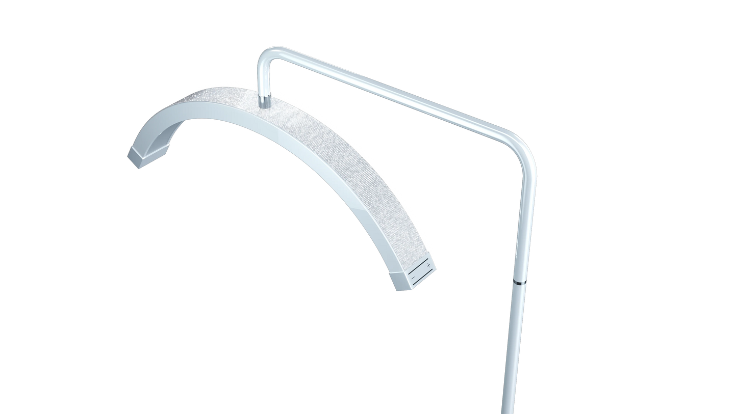 Fosoto LED Half-Moon Shaped Light Led Video Lash Light Floor Stand Beauty Eyelash Tattoo Makeup