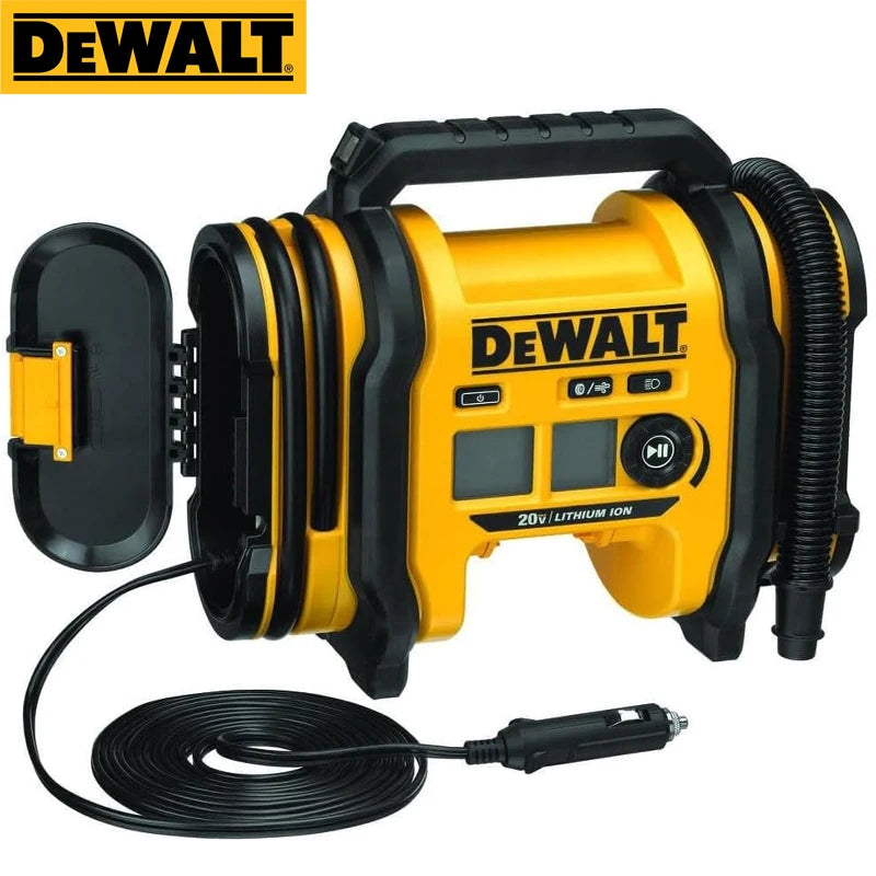 DEWALT DCC020IB 20V MAX Corded/Cordless Tire Inflator 160PSI 3 Power Sources Auto Shutoff Digital Gauge LED Light