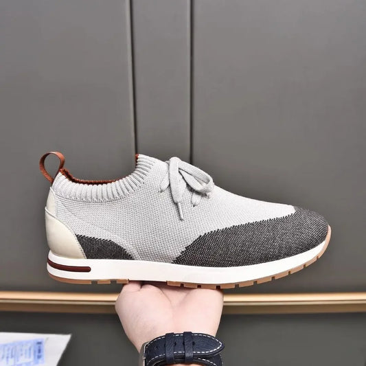 2025 Summer Men Sneakers Stitched Upper Breathable Lightweight Slip On Casual Shoes for Sports Comfort