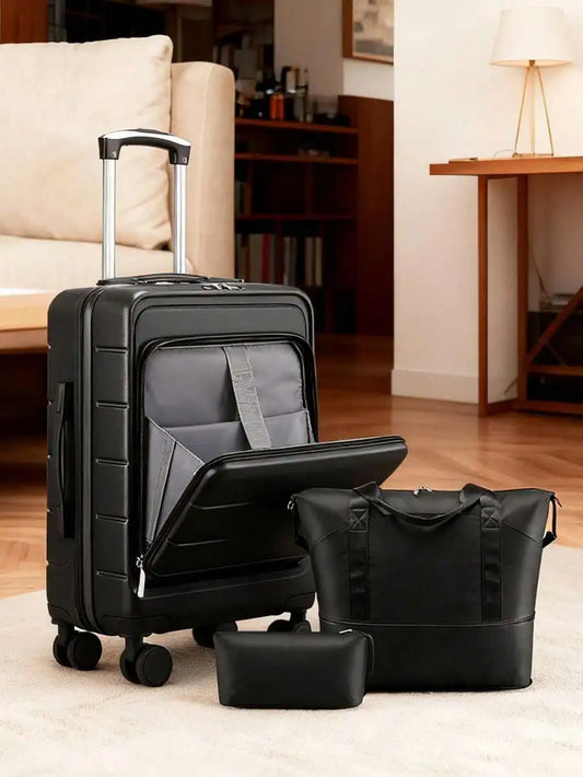 1 Piece /3 Piece /5 Piece Luggage Sets ,Hardside Suitcase With Wheels - Spinner Wheels, TSA Lock, Includes Toiletry Bag