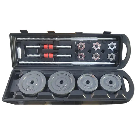 Factory Price Electroplated Dumbbells 50kgs Home Fitness Metal Dumbbell Set