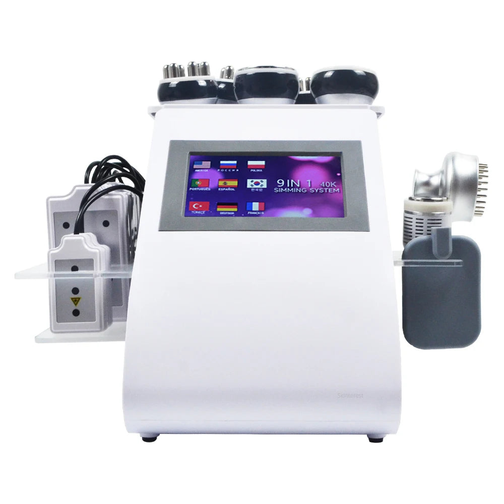 Skinterest 9-in-1 40K KIM8 Cavitation Machine Portable Home Salon Facial Body Care Device