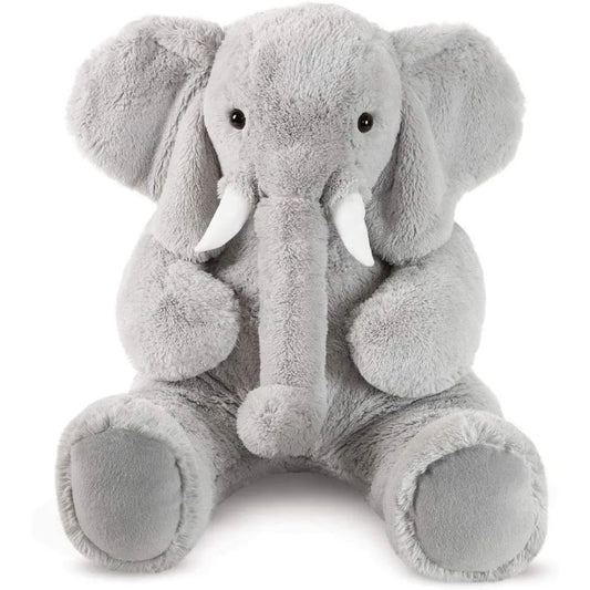 Vermont Teddy Bear Giant Elephant Stuffed Animal 4 Foot Big Stuffed Elephant Plush from Giant Cuddle Collection Collectible Plu