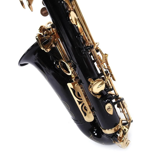 New Black Alto Eb Sax Saxophone Gold w/ Case Tuner Accessories