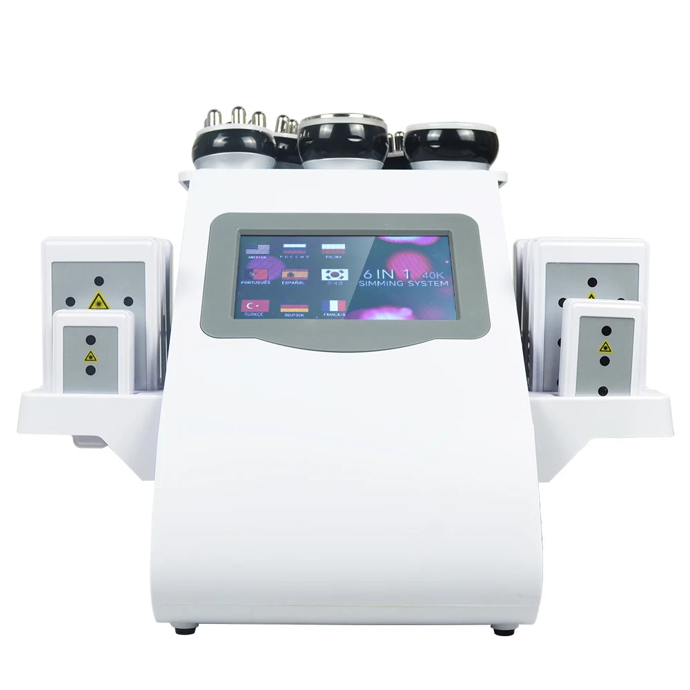 Skinterest 6-in-1 40K KIM8 Cavitation Machine Portable Home Salon Facial Body Care Device