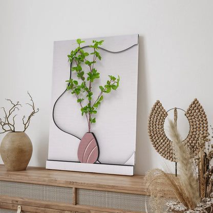 Sandstone Wall Art with LED Light & Remote, Handmade 3D Flower Pattern for Living Room & Bedroom, Home Office Decor
