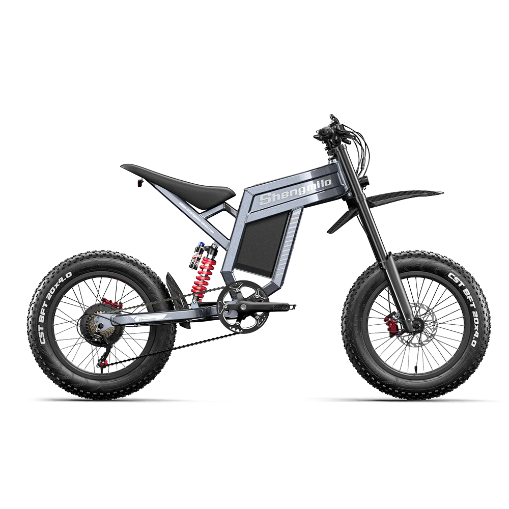 Shengmilo S900 Adult Electric Bicycle 1500W 60V30AH Battery Mountain Electric Bike 20 inch Fat Tire Ebike Electric Dirt Bike