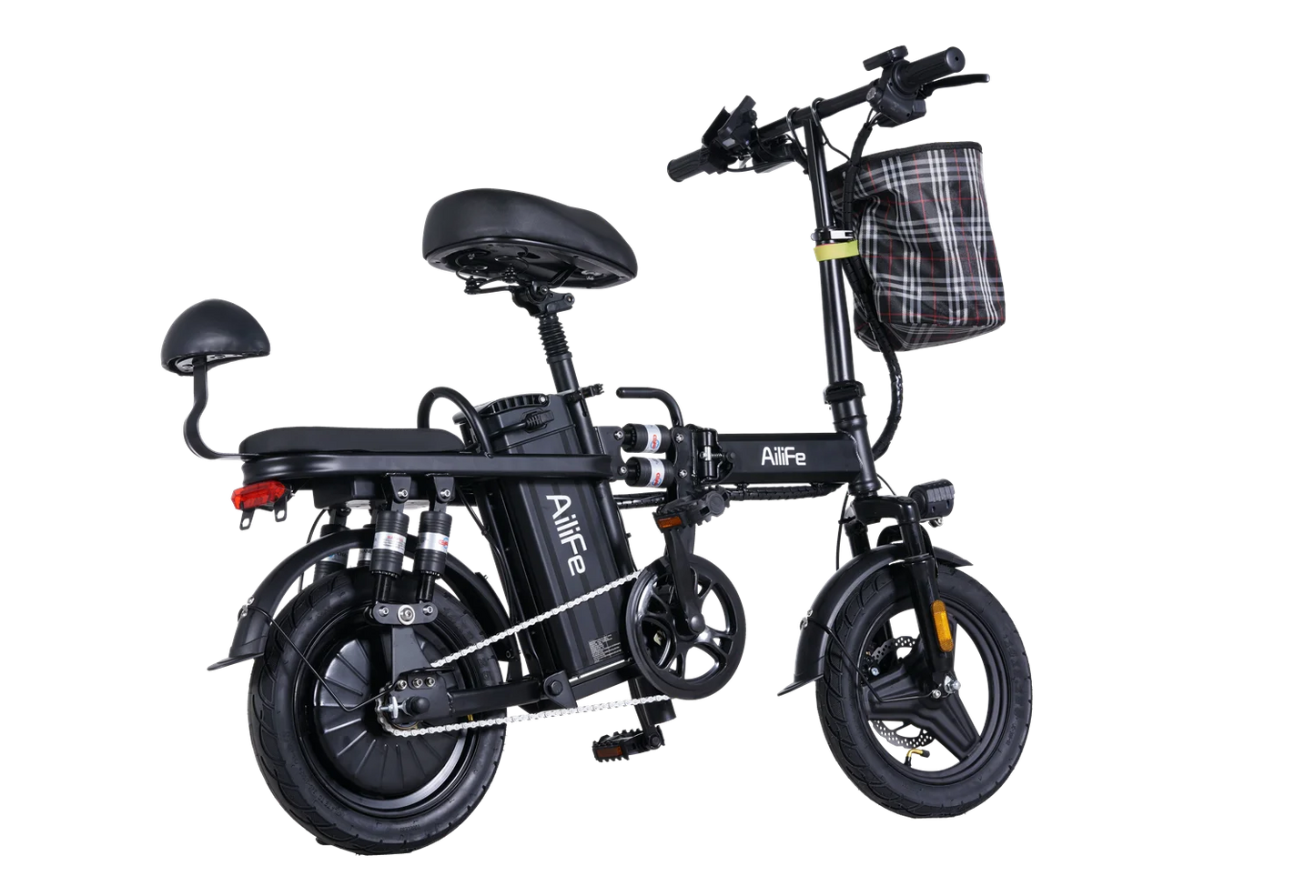 Folding Electric Bike for Adults High-Power Folding Electric Bike 32km/h 48V 20Ah Battery Commuter & Camping Bike for Adults