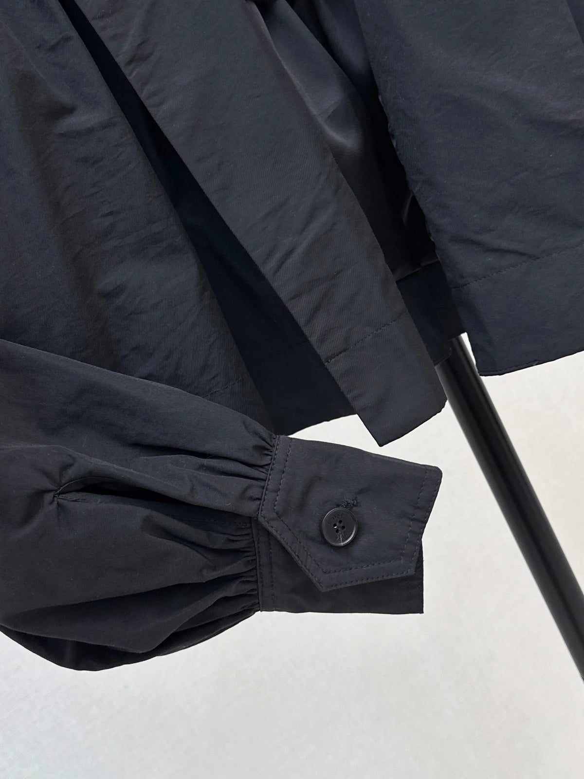 2026 Women Jacket Lapel Collar Ruffle Detail Cropped Open Front Long Sleeve Outerwear Trench‑Like Woven Texture