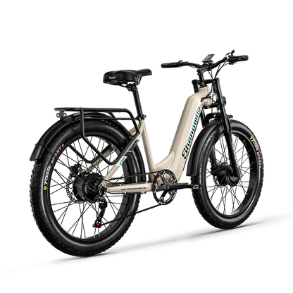 Shengmilo S700 Electric Bike for Adults 2000W Dual Motor, 48V17.5AH Battery,26Inch Fat tire ebike Commuter Electric Bicycle bike