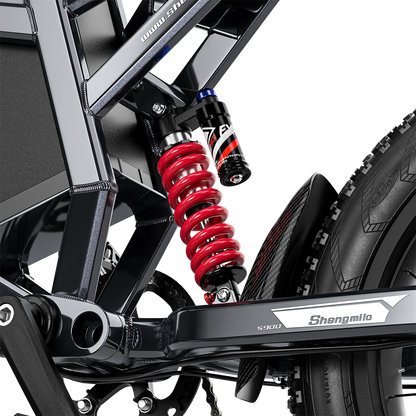 Shengmilo S900 Adult Electric Bicycle 1500W 60V30AH Battery Mountain Electric Bike 20 inch Fat Tire Ebike Electric Dirt Bike