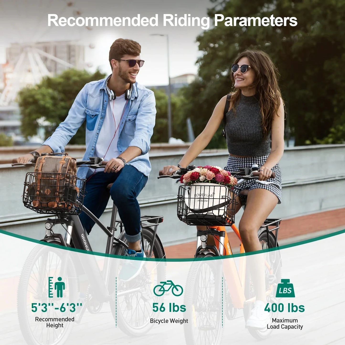 Electric Bike for Adults 1000W Peak, 460Wh Battery Max 70 Miles Electric Bike, 7 Speed & 5 Riding Modes 26 Inch E Bike 25MPH Max