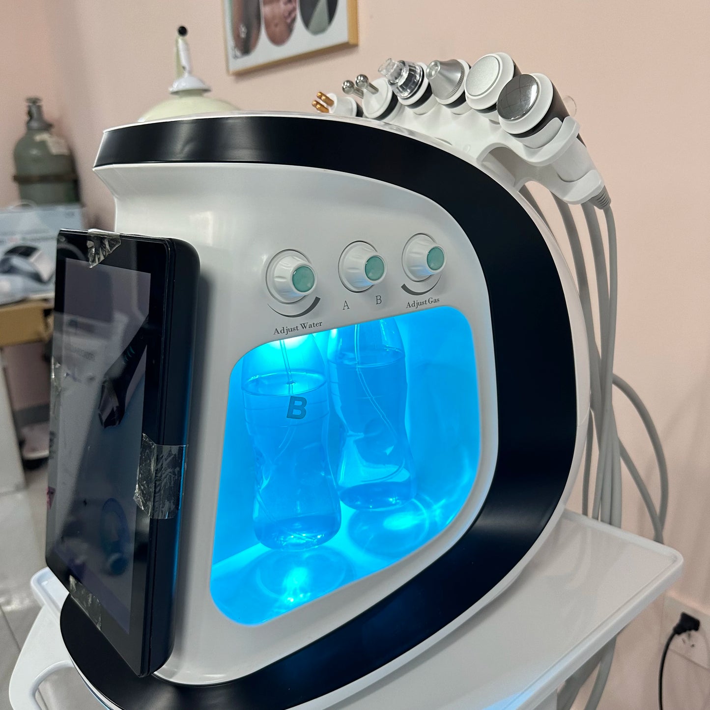 NEW 7 In 1 Hydra Dermabrasion Machine Oxygen Ice Blue Smart Jet Aqua Peeling Small Bubble Microdermabrasion Skin Care New Beauty
