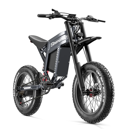 Shengmilo S900 Adult Electric Bicycle 1500W 60V30AH Battery Mountain Electric Bike 20 inch Fat Tire Ebike Electric Dirt Bike