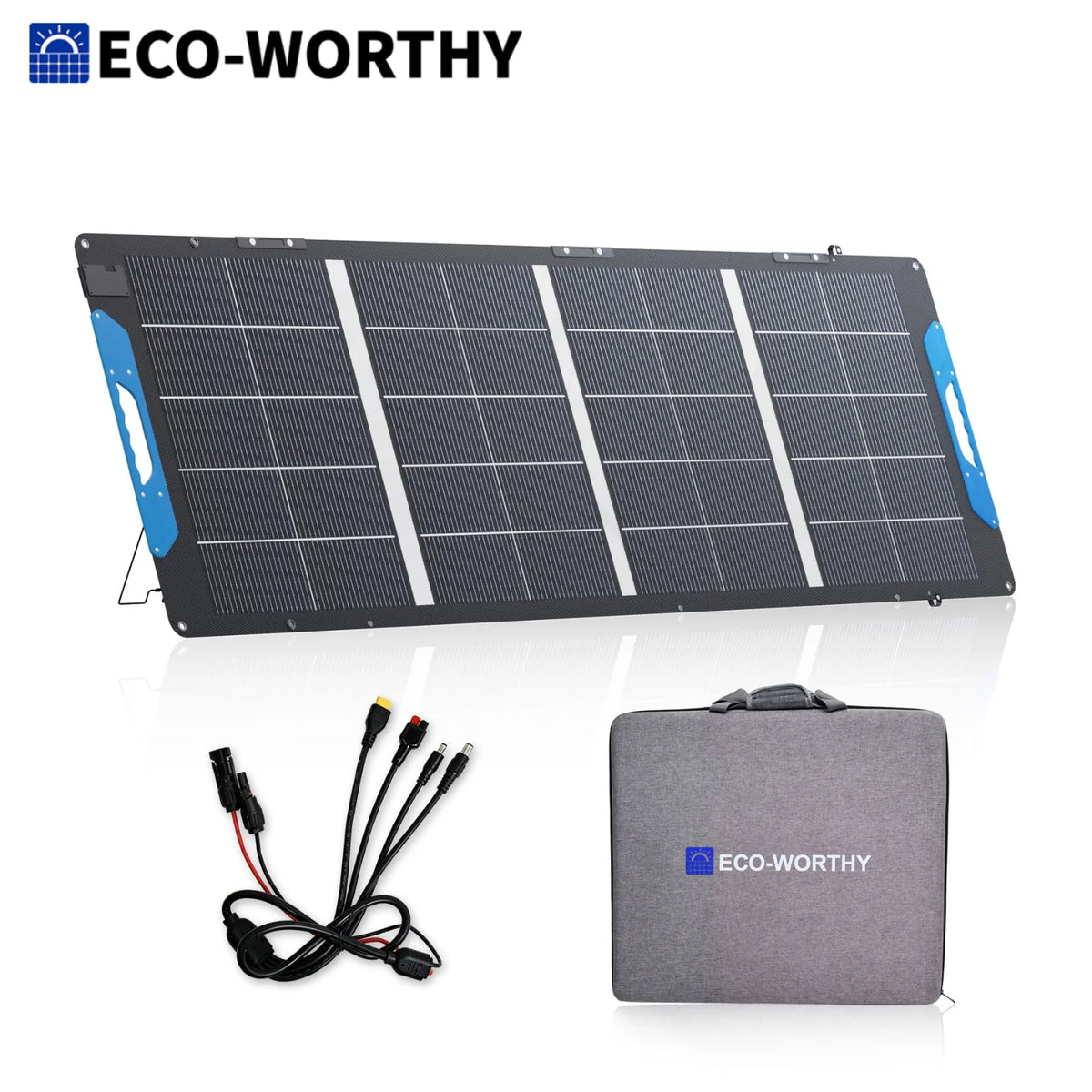 ECO-WORTHY 200W Bifacial Portable Solar Panel For RVs,Camping,and Travel