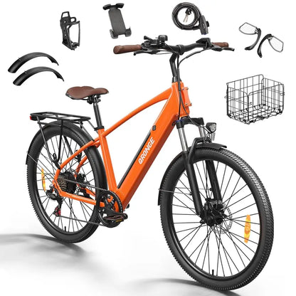 Electric Bike for Adults 1000W Peak, 460Wh Battery Max 70 Miles Electric Bike, 7 Speed & 5 Riding Modes 26 Inch E Bike 25MPH Max