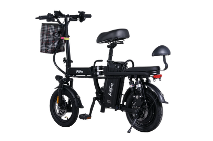 Electric Bike For Adults 20MPH Full Shock Absorption Comfortable Riding 48V  Folding Ebike 14'' City Commuter E Bike