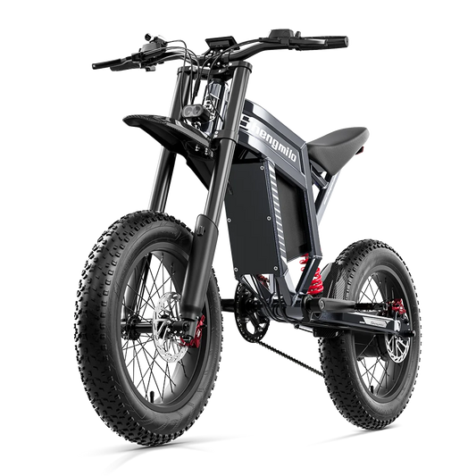 Shengmilo S900 Adult Electric Bicycle 1500W 60V30AH Battery Mountain Electric Bike 20 inch Fat Tire Ebike Electric Dirt Bike