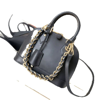 2025 Women Shell  Bag New Autumn Winter Retro Fashion Versatile Simple Casual Color Collision Design Sense Women Bag