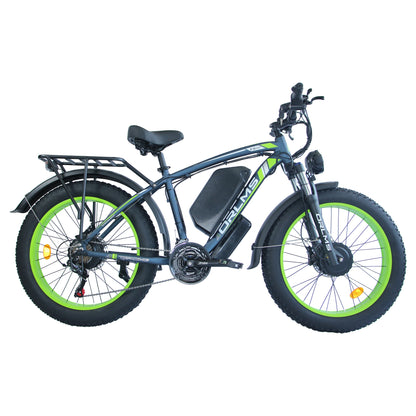 ORLMS TS60 Adult Electric Bicycle 1000W*2 Motor Men's E-bike  60V25AH Battery E-bike 26" Fat Tire Men's E-Mountain ebike