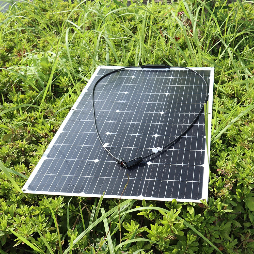 1000W Solar Panel Flexible Monocrystalline Solar Cell 1~10PCS 100 Watt PV Module 12V 24V Photovoltaic Off Grid System 200w 300w