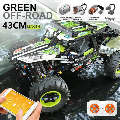 Mould King Moc 18002 Buggy Remote Control All Terrain Off-Road Climbing Truck Car Fit Building Blocks Bricks Toy Christams Gift