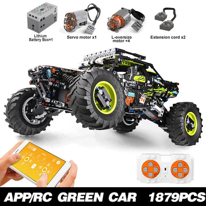 Mould King Moc 18002 Buggy Remote Control All Terrain Off-Road Climbing Truck Car Fit Building Blocks Bricks Toy Christams Gift