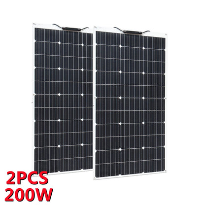 1000W Solar Panel Flexible Monocrystalline Solar Cell 1~10PCS 100 Watt PV Module 12V 24V Photovoltaic Off Grid System 200w 300w