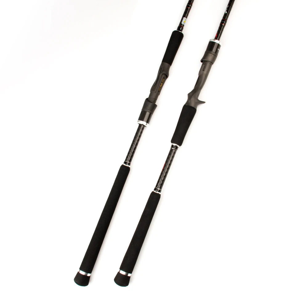 KUYING Pirate 2.58m 8'6" Carbon Casting Spinning M Medium Lure Fishing Rod Fish Cane Pole FUJI Medium-Fast Action Far Casting