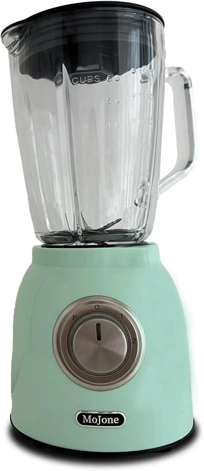 High-Speed Kitchen Blender, 1.5L Glass Jar, 304 Stainless Steel Blades, 21000RPM, 6-Piece Set, ABS Body, Multiple Colors