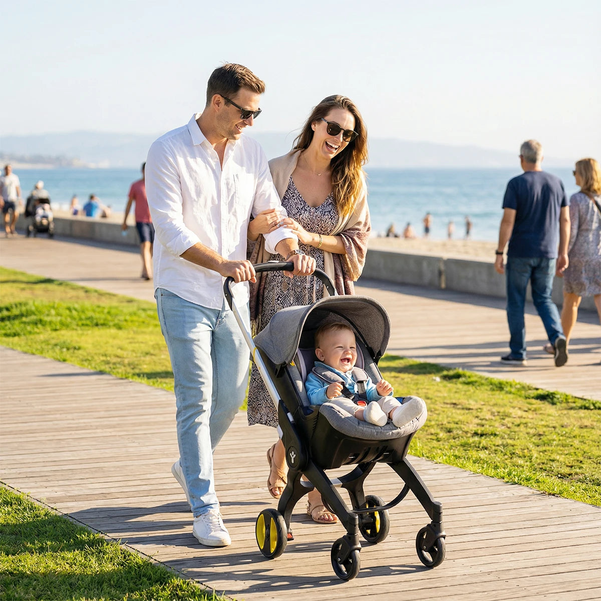 Portable baby stroller, Bidirectional newborn stroller, Suitable for 0-3 years old, Foldable design, Travel stroller
