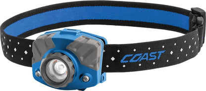 - 20617 FL75R Rechargeable 530 Lumen Dual Color Focusing LED Headlamp, Blue Blue