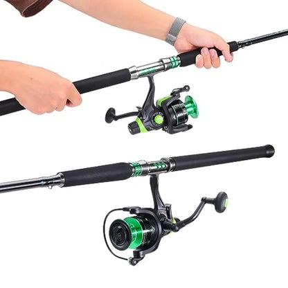 Catfish Fishing Rod and Reel Spinning Combo with Comfortable EVA NonSlip Grips Aluminum Reel Seat and Size 5000 Car