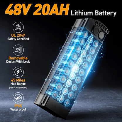 Electric Motorcycles Bike For Adults, 48V 20AH/15AH/10Ah Ebikes 500W Brushless Motor 14'' Tires Folding Electric Bicycles