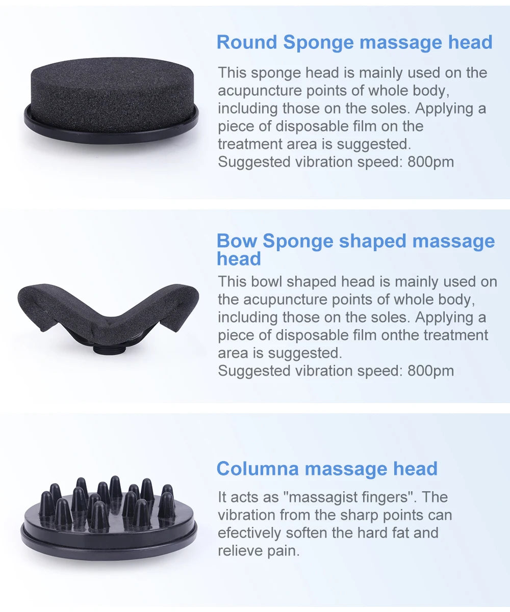 AOKO New  G5 Vibration 5 Heads Body Massager Fat Burning Slimming Beauty Machine Waist Massager Cellulite Lose Weight device