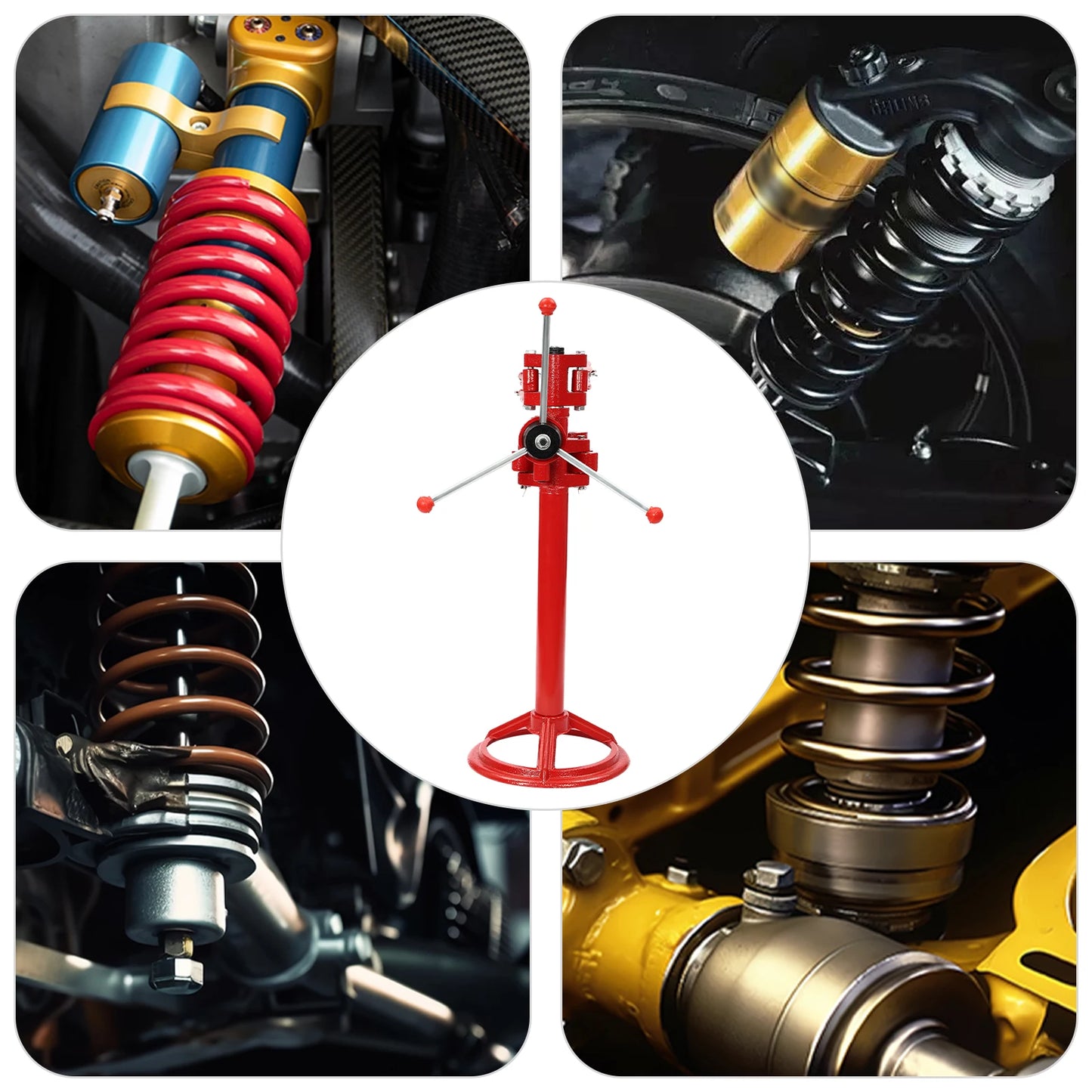 [Vehicle Auto Spring Compressor] Hand Operate Strut Spring Compressor - Cast Iron - Car Repair - Adjustable Sturdy