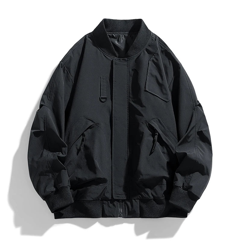 Spring Autumn Plus Size Jacket Men's Pocket Loose Fashion Brand Coat 130kg 7XL bomber jacket 5XL 6XL workwear jacket