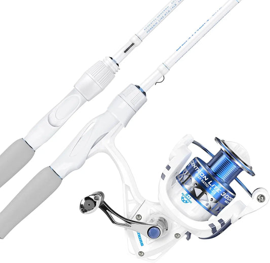 Lightweight IM6 Graphite Fishing Rod & Reel Combo with Ceramic Guides, EVA Handles, 13 Models