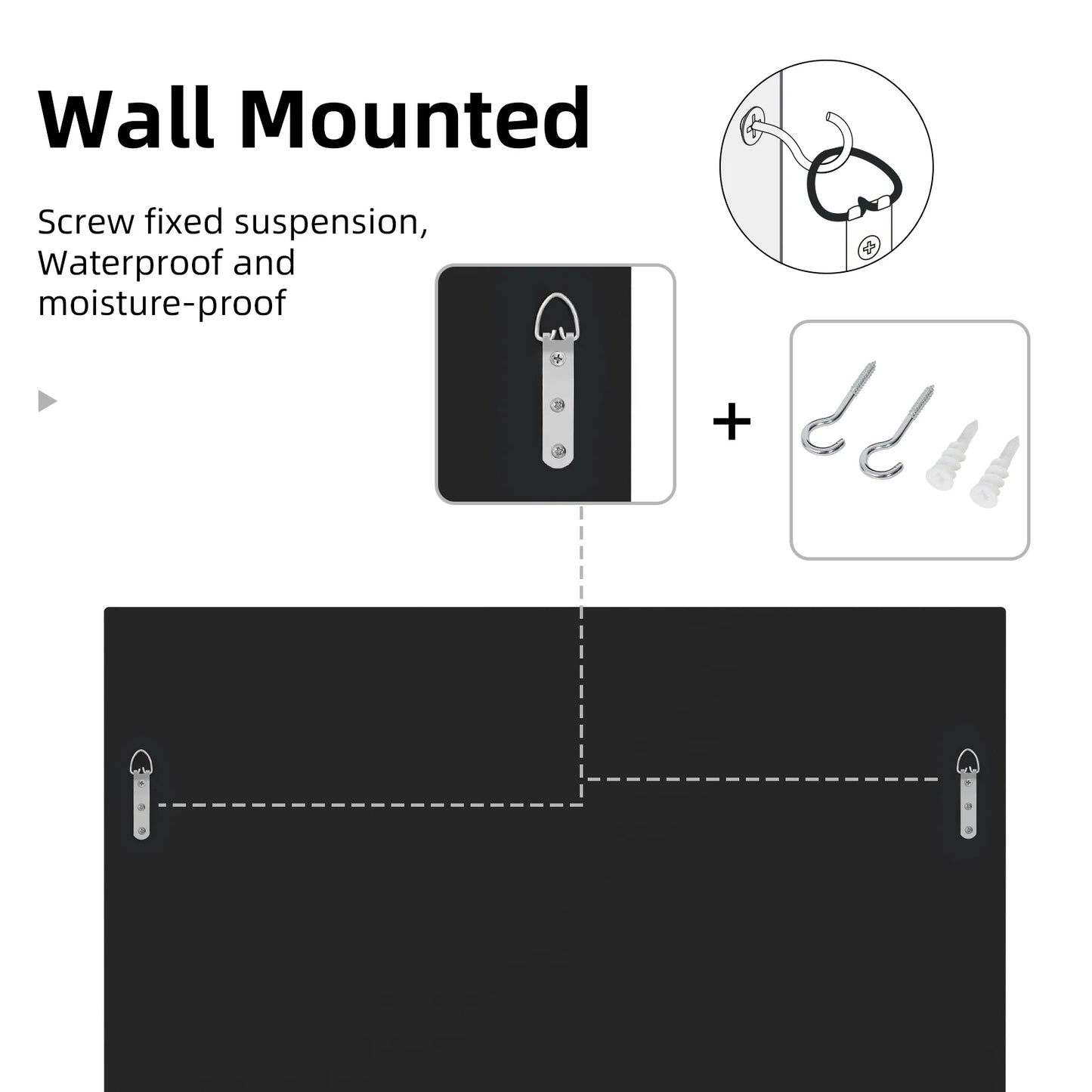 Wall Mirror 600/800mm Square Mirror Modern Accent Mirror with Gold Edge for Livingroom Diningroom Bathroom Bedroom Decor