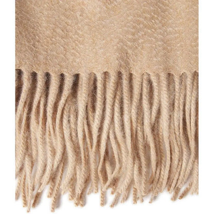 Home Throw Blanket with Decorative Fringe 100% Pure Cashmere Ultra Soft Accent Blanket for Couch, Sofa & Bed (Camel, 60"x50")