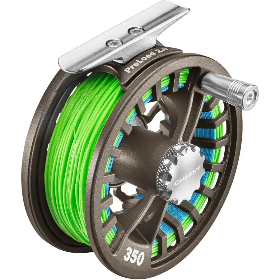 Cheeky PreLoad 2.0 Fly Reel for freshwater and saltwater fishing with advanced drag system and lightweight design for effortles