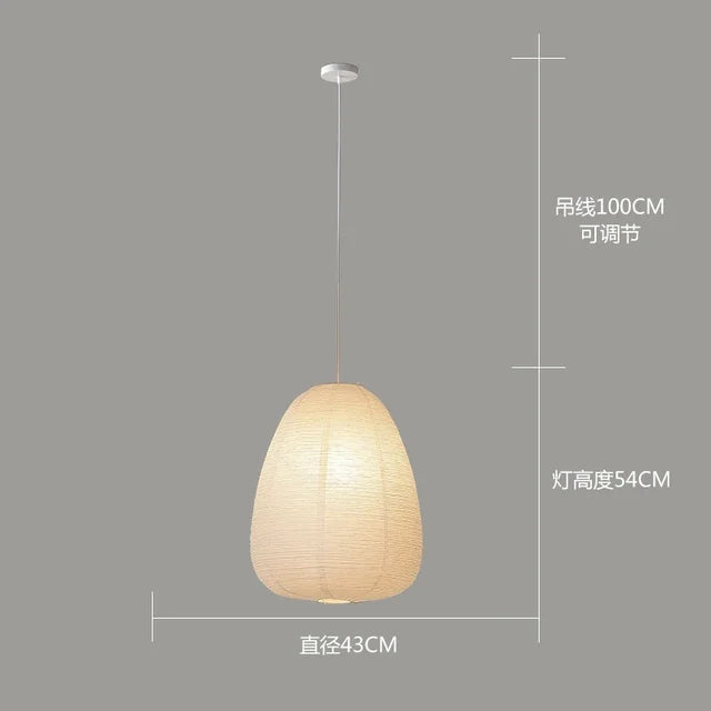 Janpanese Akari Rice Paper Lamp Modern Noguchi Yong Pendant Lamp Living Room Bedroom Corner Designer Light  Room Decor