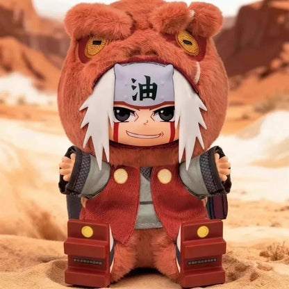 Original BANDAI Eaki Naruto Uzumaki Naruto Blind Box Shippuden Beast Party Series Plush Doll Anime Characters Are Cute Toys Gift