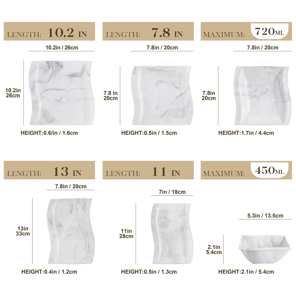MALACASA FLORA 26-PIECE Nordic European Marble Gray Porcelain Tableware Set with Bowl,Dinner Plate,Dessert&Soup Plate Set for 6