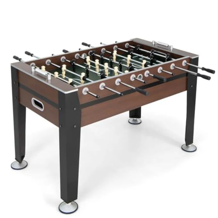 54" Foosball Table for Adults Full Sized Game Tables with 2 Balls Wood Arcade Soccer Table Game for Indoor Game Room Family Nig
