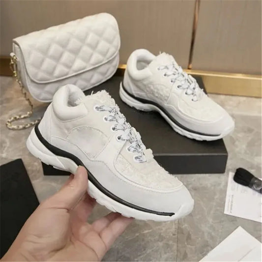 2025 24S Camellia Men Women Comfortable Dress Shoes White Black Genuine Casual Leather Breathable Ladies Low Outdoor Sports