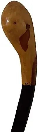 Handcrafted Irish Blackthorn Wood Walking Stick, 36 Inch, Unique Design for Hiking or Display